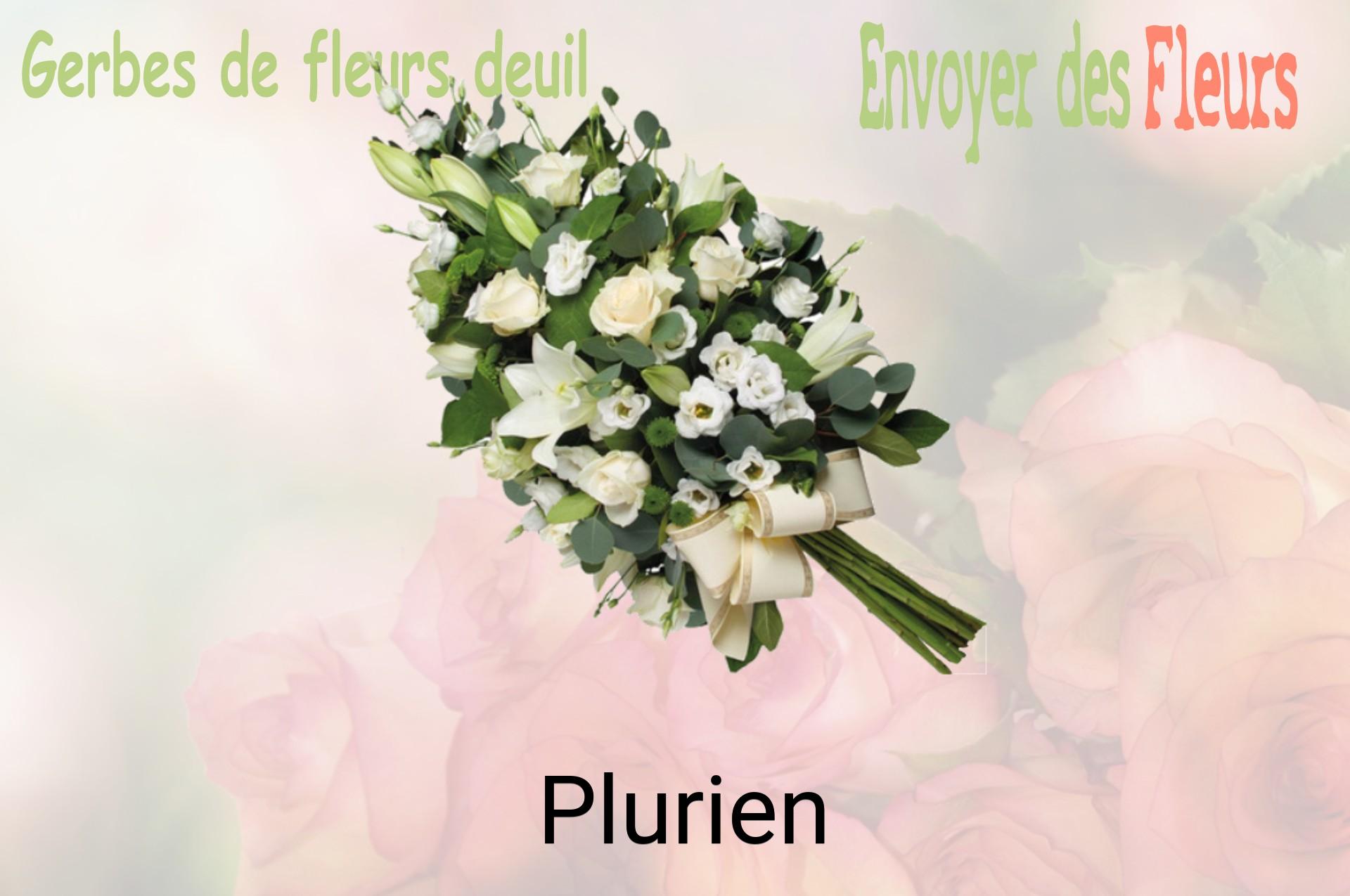 Gerbe de fleurs de deuil livrée à Plurien